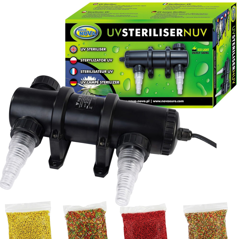 AQUA NOVA lampa UV sterylizator na glony UV-C 9W + gratisy